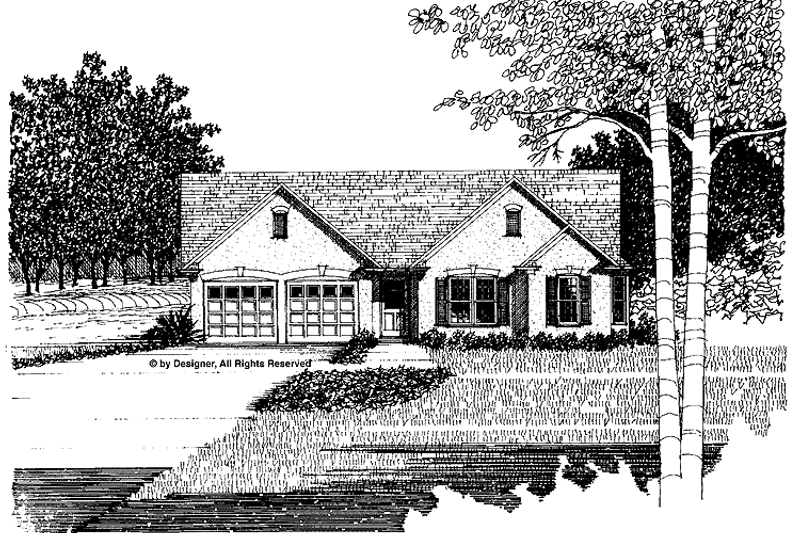 House Design - Mediterranean Exterior - Front Elevation Plan #56-657