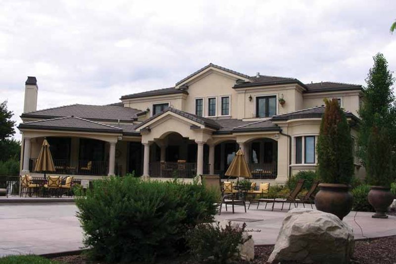 Dream House Plan - Exterior - Rear Elevation 1 for Mediterranean House Plan #937-17 - 5 bed, 5.5 bath