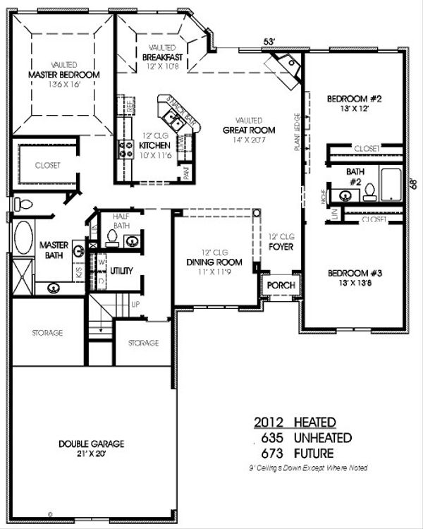European Floor Plan - Main Floor Plan #424-261