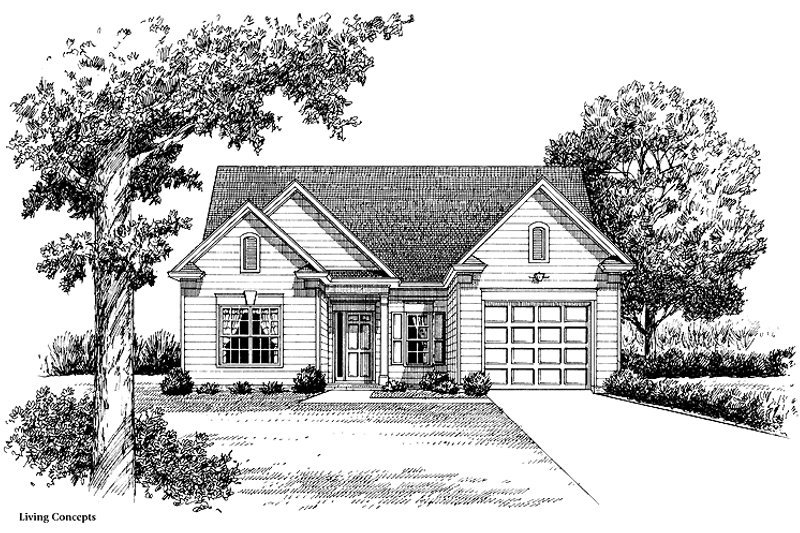 Architectural House Design - Ranch Exterior - Front Elevation Plan #453-263