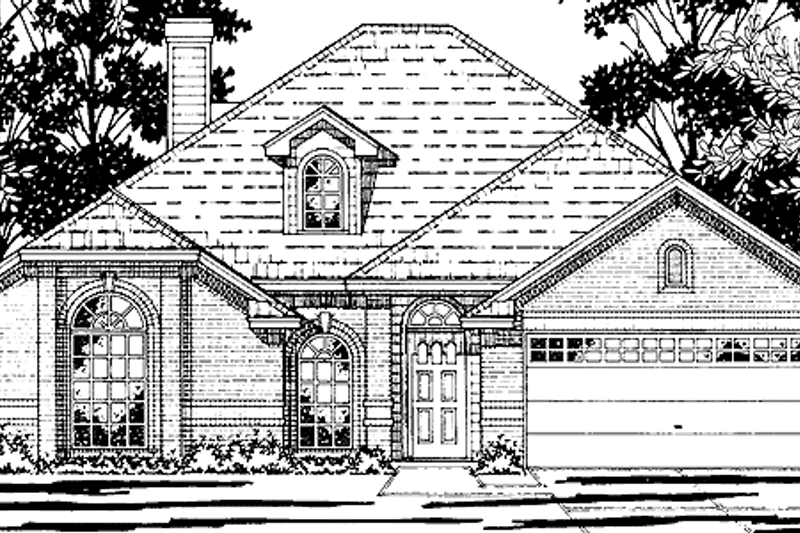 Home Plan - European Exterior - Front Elevation Plan #42-510