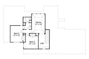 Floor Plan - Upper Floor for Traditional House Plan #411-265 - 3 bed, 2.5 bath