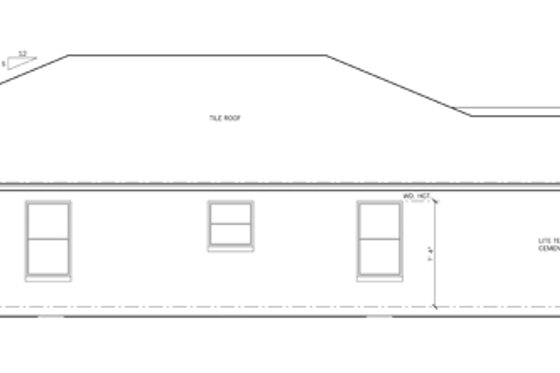 Exterior - Other Elevation 1 for Mediterranean House Plan #1058-57 - 4 bed, 3 bath