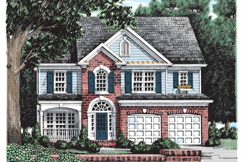 Dream House Plan - Exterior - Front Elevation 3 for Colonial House Plan #927-161 - 3 bed, 2.5 bath