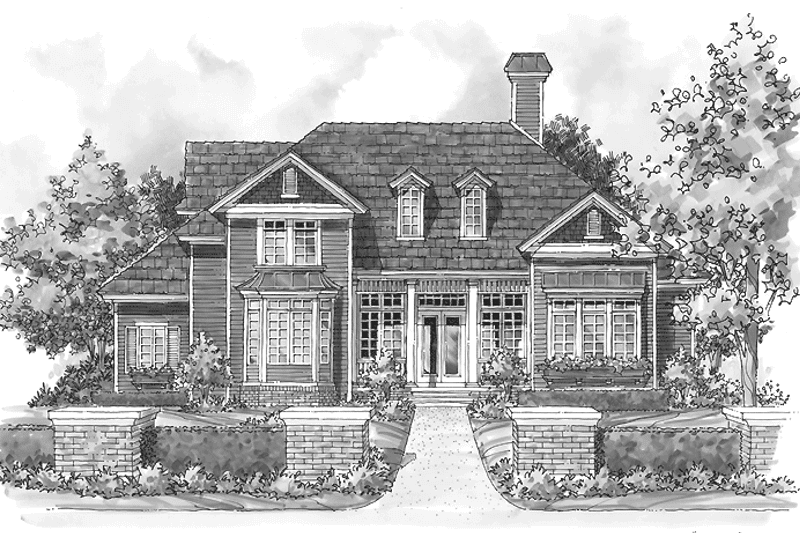 Home Plan - Exterior - Front Elevation 3 for Country House Plan #930-207 - 3 bed, 2.5 bath