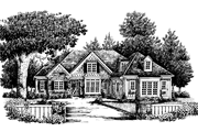 Country Style House Plan - 3 Beds 2.5 Baths 2066 Sq/Ft Plan #927-304 Exterior 