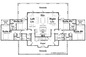 Floor Plan - Main Floor for Country House Plan #928-43 - 4 bed, 5 bath