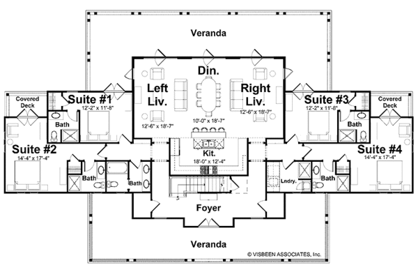 Home Plan - Country Floor Plan - Main Floor Plan #928-43