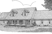 Country Style House Plan - 3 Beds 2.5 Baths 1954 Sq/Ft Plan #11-247 
