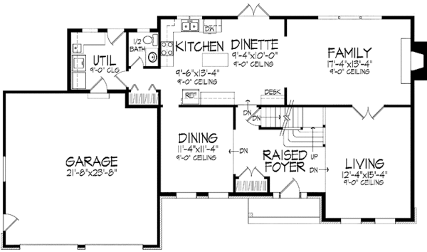 House Plan Design - European Floor Plan - Main Floor Plan #51-881