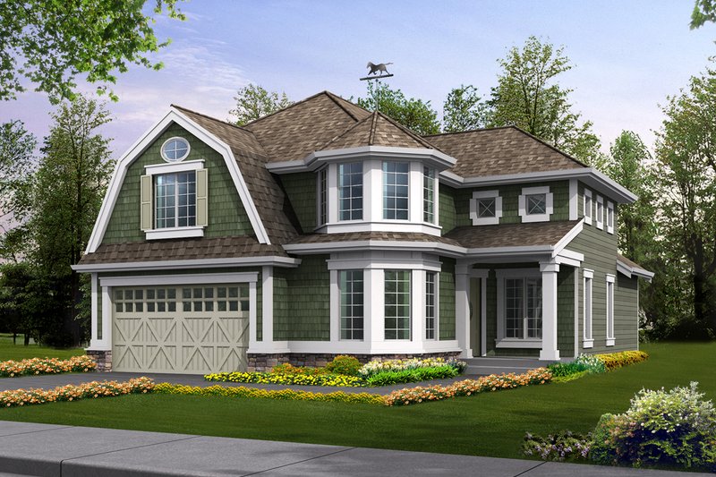 Colonial Style House Plan - 3 Beds 2.5 Baths 2805 Sq/Ft Plan #132-125