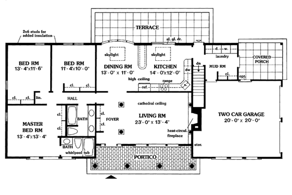 Home Plan - Country Floor Plan - Main Floor Plan #456-41