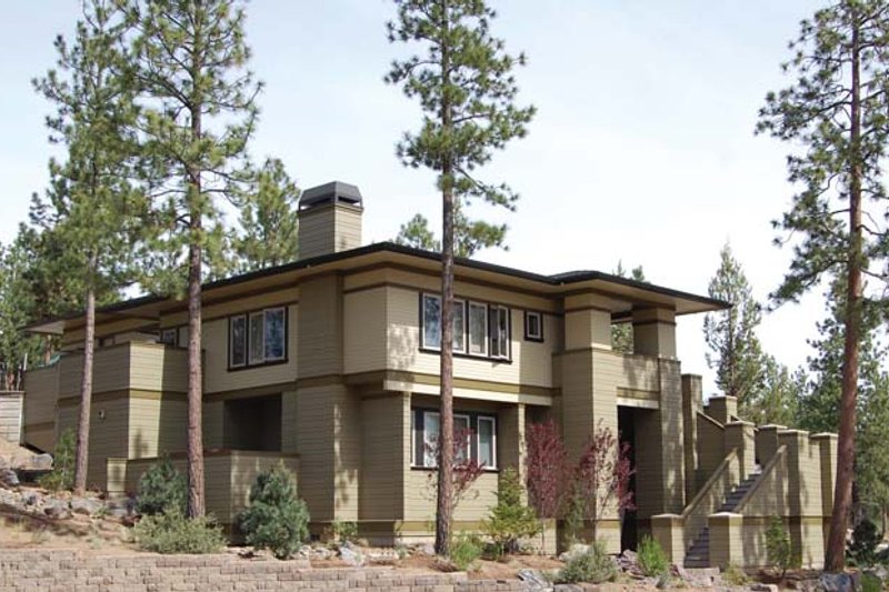 Architectural House Design - Exterior - Front Elevation 6 for Prairie House Plan #895-78 - 4 bed, 3 bath