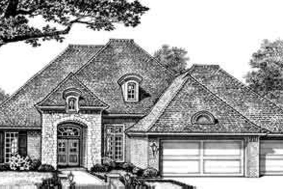 Exterior - Front Elevation for European House Plan #310-250 - 4 bed, 3 bath