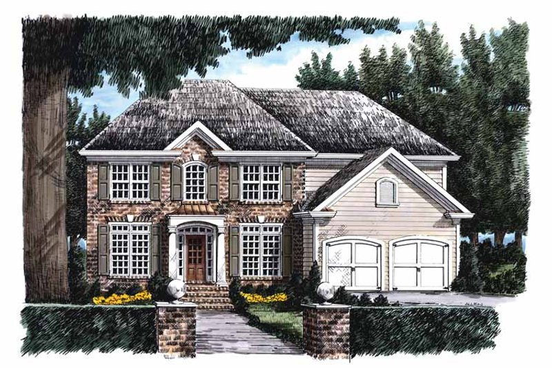 Dream House Plan - Classical Exterior - Front Elevation Plan #927-686
