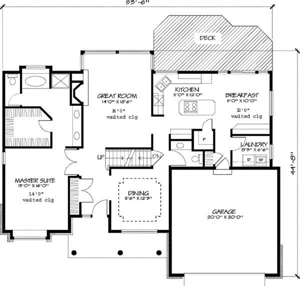 Home Plan - Country Floor Plan - Main Floor Plan #320-574