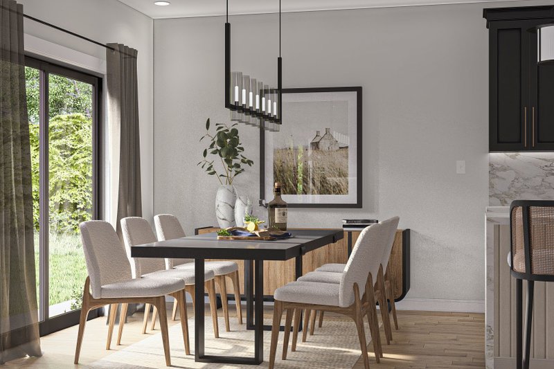 Architectural House Design - Interior - Dining Room 1 for Modern House Plan #455-499 - 3 bed, 2.5 bath