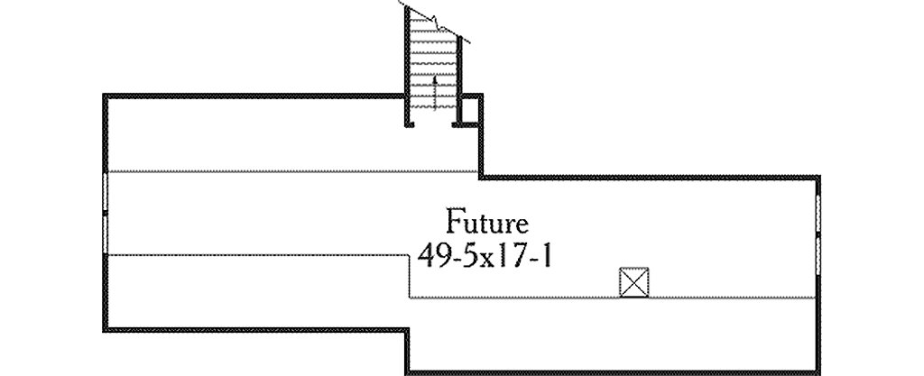 Floor Plan - Other Floor for Country House Plan #406-213 - 3 bed, 2 bath