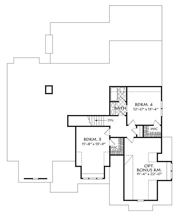 Dream House Plan - Craftsman Floor Plan - Upper Floor Plan #927-983