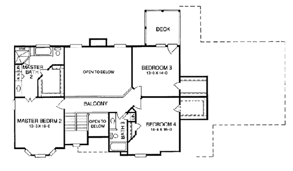 Architectural House Design - Cottage Floor Plan - Upper Floor Plan #952-124