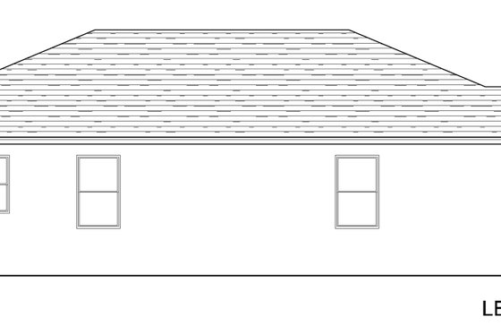 Exterior - Other Elevation for Traditional House Plan #1058-242 - 3 bed, 2 bath