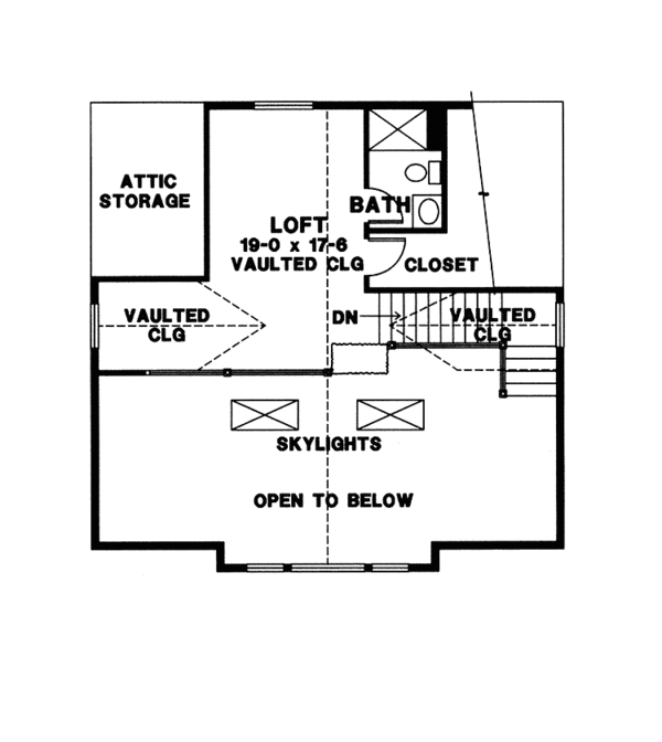 House Plan Design - European Floor Plan - Upper Floor Plan #966-8