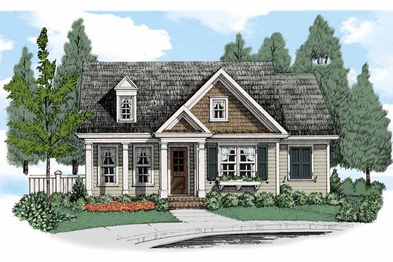 Dream House Plan - Bungalow Exterior - Front Elevation Plan #927-515
