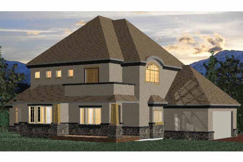 Architectural House Design - Exterior - Rear Elevation 1 for Country House Plan #937-3 - 3 bed, 2.5 bath