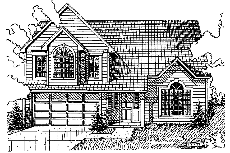 House Design - Traditional Exterior - Front Elevation Plan #405-233