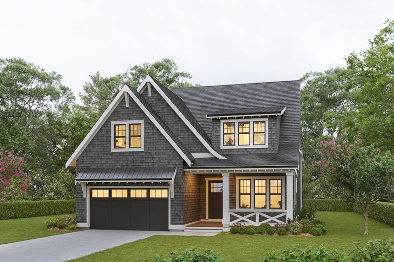 Architectural House Design - Farmhouse Exterior - Front Elevation Plan #1114-67