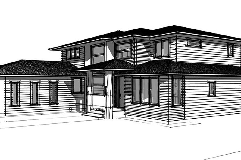 Dream House Plan - Exterior - Other Elevation 1 for European House Plan #1101-34 - 4 bed, 3.5 bath