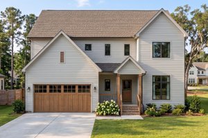 House Blueprint - Exterior - Front Elevation for Traditional House Plan #455-775 - 4 bed, 3.5 bath