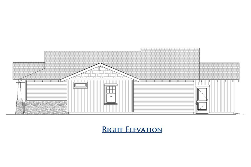 House Design - Exterior - Other Elevation 1 for Craftsman House Plan #1099-3 - 3 bed, 2 bath