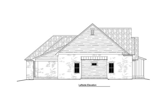 Exterior - Other Elevation for Farmhouse House Plan #1081-16 - 3 bed, 3 bath