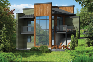Contemporary Exterior - Front Elevation Plan #25-4585