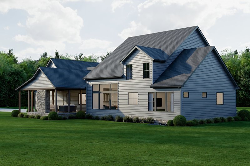 Home Plan - Exterior - Rear Elevation 2 for Farmhouse House Plan #1089-71 - 4 bed, 3.5 bath