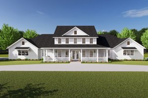 Farmhouse Exterior - Front Elevation Plan #513-2191