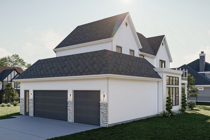 House Blueprint - Exterior - Other Elevation for Modern House Plan #455-618 - 4 bed, 4.5 bath