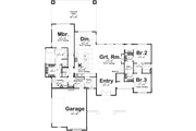 Cottage Style House Plan - 3 Beds 2.5 Baths 2238 Sq/Ft Plan #455-674 Floor 