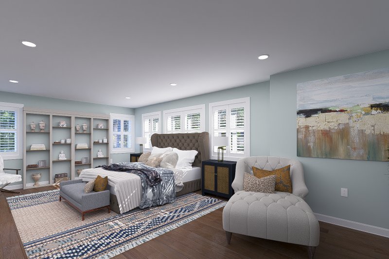 House Design - Interior - Master Bedroom 1 for Farmhouse House Plan #1060-262 - 4 bed, 2.5 bath