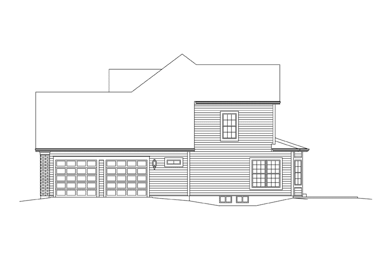 House Design - Exterior - Other Elevation 1 for Traditional House Plan #57-611 - 3 bed, 2.5 bath