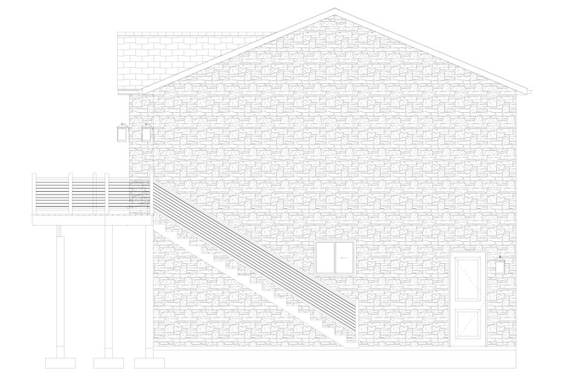 House Blueprint - Exterior - Other Elevation 1 for Barndominium House Plan #1060-482 - 2 bed, 1.5 bath