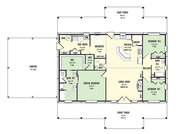 Barndominium Floor Plan - Main Floor Plan #1092-51