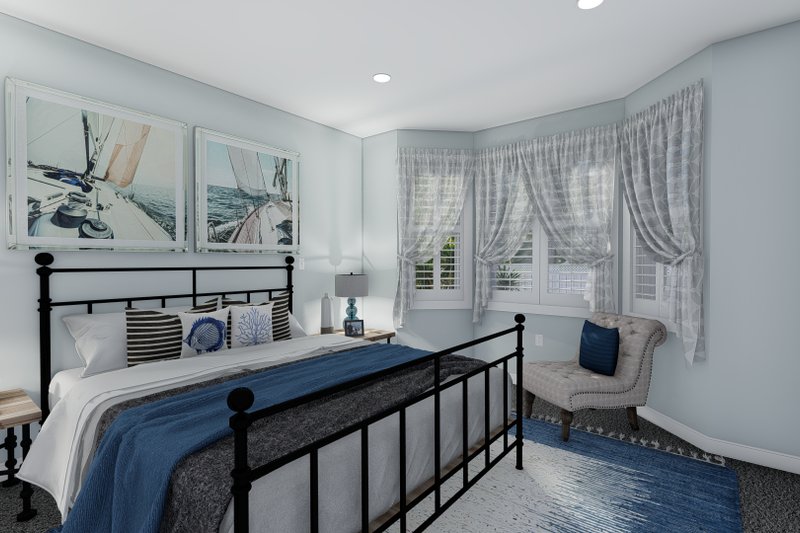 House Blueprint - Interior - Master Bedroom 1 for Farmhouse House Plan #1060-104 - 3 bed, 2 bath