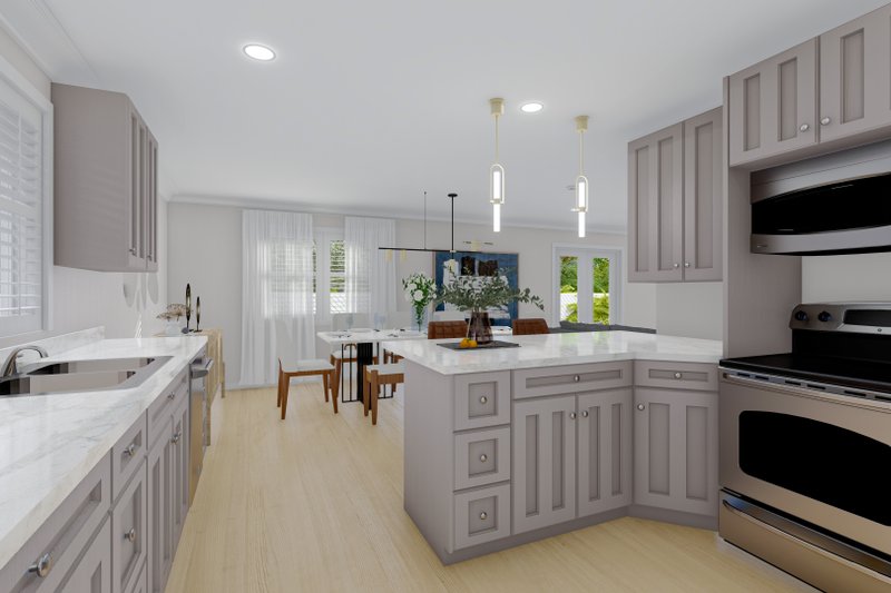 House Design - Interior - Kitchen 1 for Traditional House Plan #1060-184 - 3 bed, 2 bath