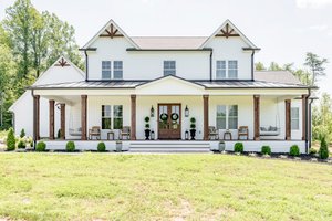 Exterior - Front Elevation for Farmhouse House Plan #1116-6 - 3 bed, 4.5 bath