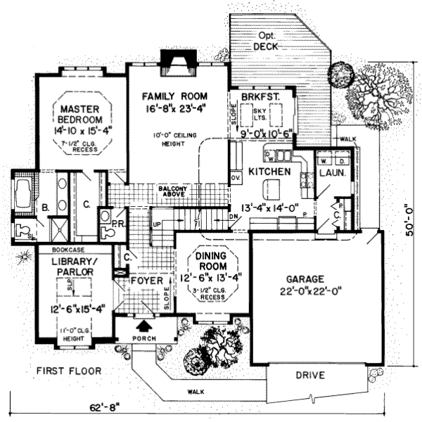 Traditional Floor Plan - Main Floor Plan #312-275