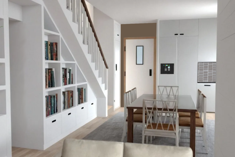 Architectural House Design - Interior - Dining Room for Modern House Plan #542-13 - 3 bed, 2 bath
