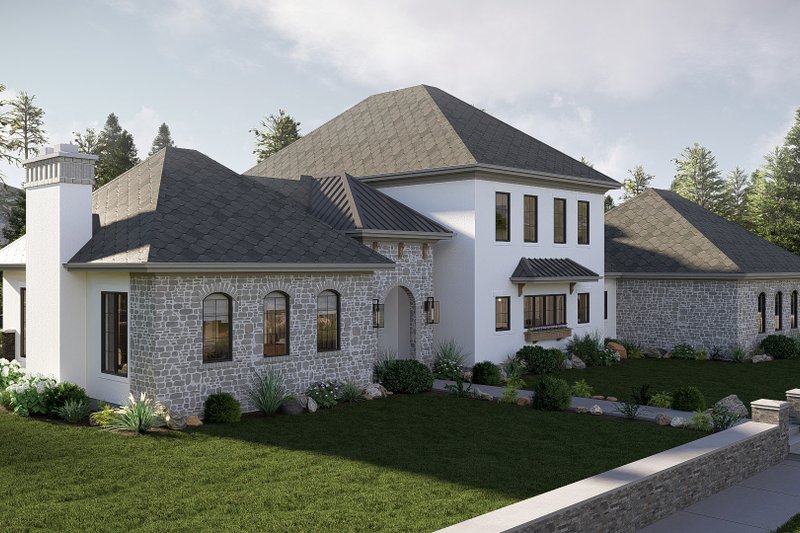 House Blueprint - Exterior - Other Elevation 1 for Cottage House Plan #455-746 - 4 bed, 2.5 bath