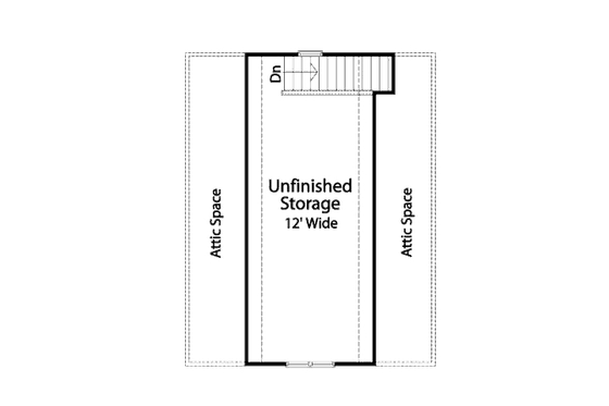 Floor Plan - Upper Floor for Farmhouse House Plan #22-427, 0 bath